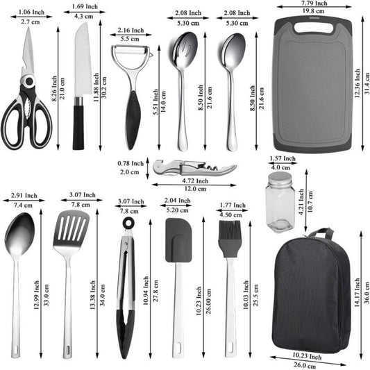 NPOT Gear Camping Essentials Cooking Accessories Travel Utensils