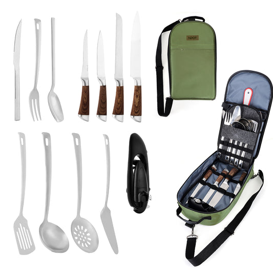 NPOT Camp Kitchen Utensil Set 13PCS