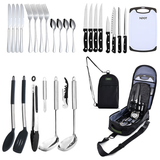 NPOT Gear Camp Kitchen Utensil Set 29PCS