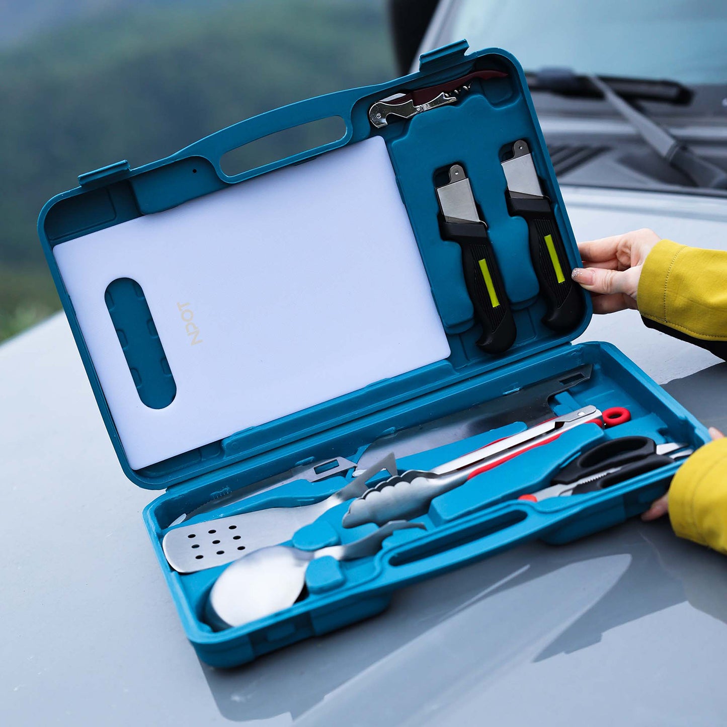 NPOT Gear Camping Cookware Utensils Box Set 11PCS