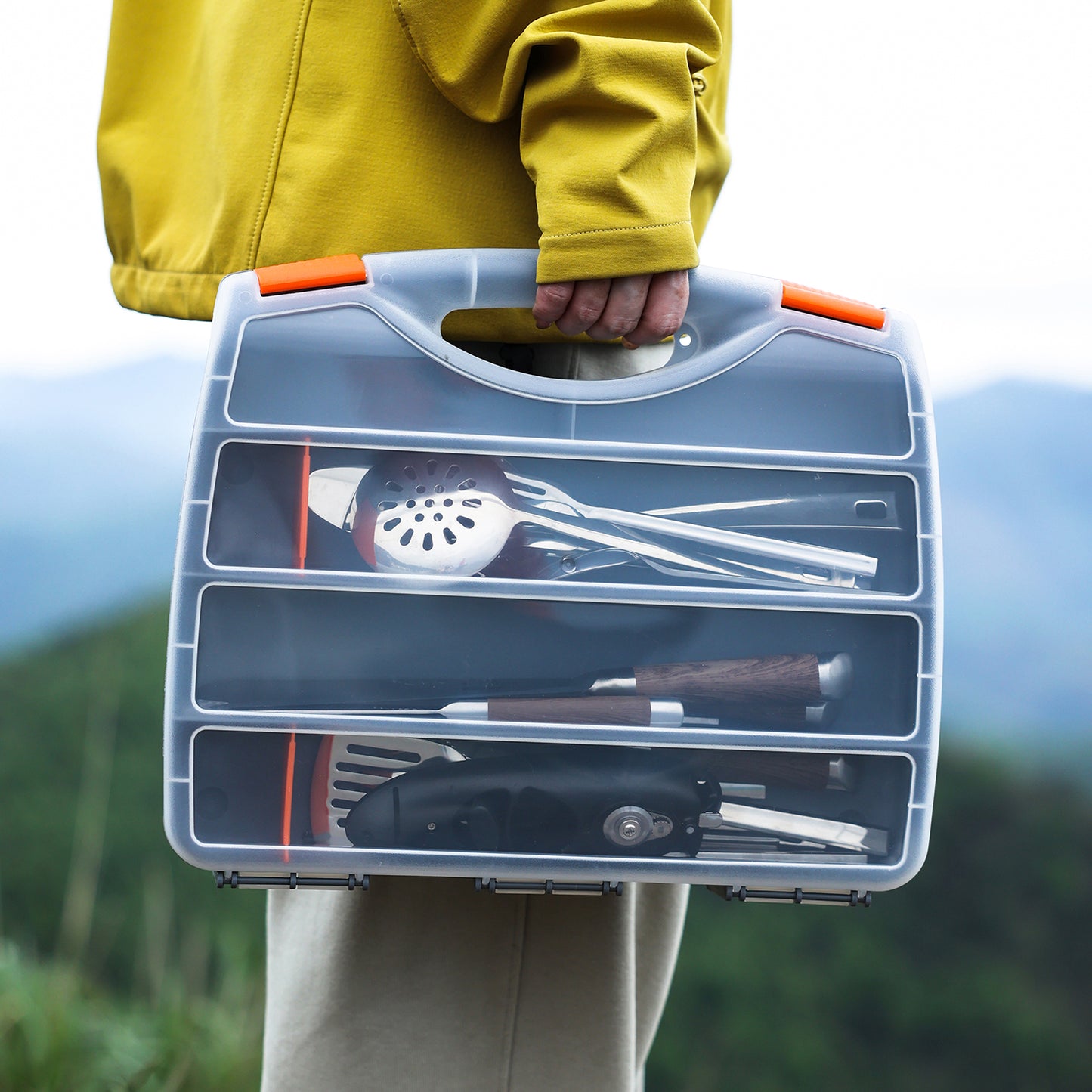 NPOT GEAR 13PCS Camp Kitchen Kit Box Set