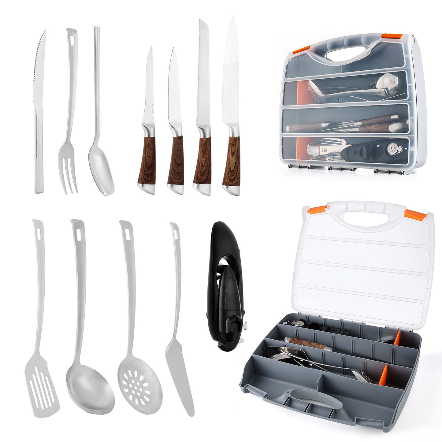 NPOT GEAR 13PCS Camp Kitchen Kit Box Set