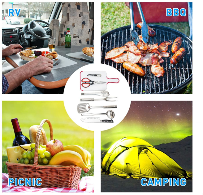 NPOT Backpacking Camp Kitchen Utensil 10PCS